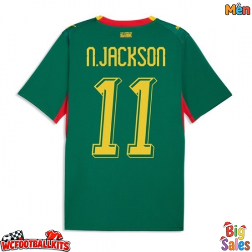 Senegal Nicolas Jackson #11 Replica Away Stadium Shirt World Cup 2026 Short Sleeve